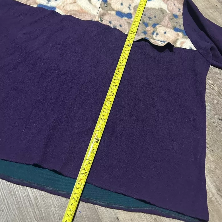 Vintage Handmade Purple Teddy Bear Hoodie