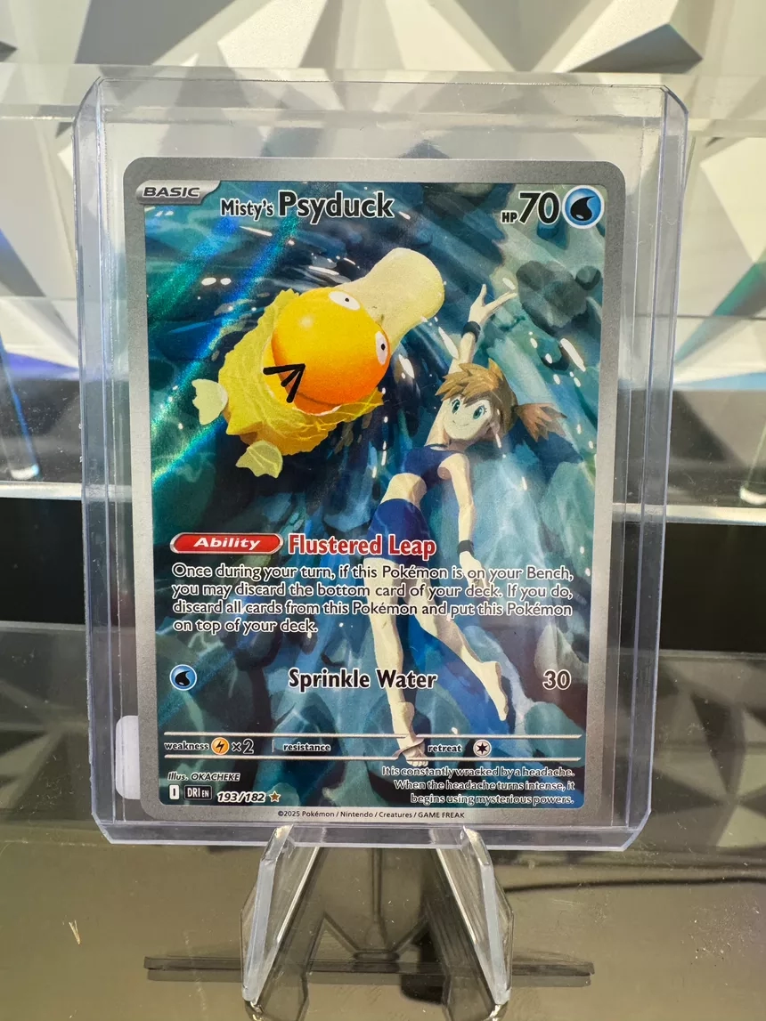 Misty's Psyduck illustration Rare