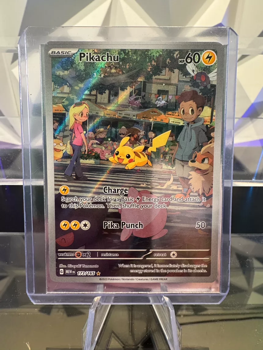 Pokemon Pikachu MEW EN 173/165 Card