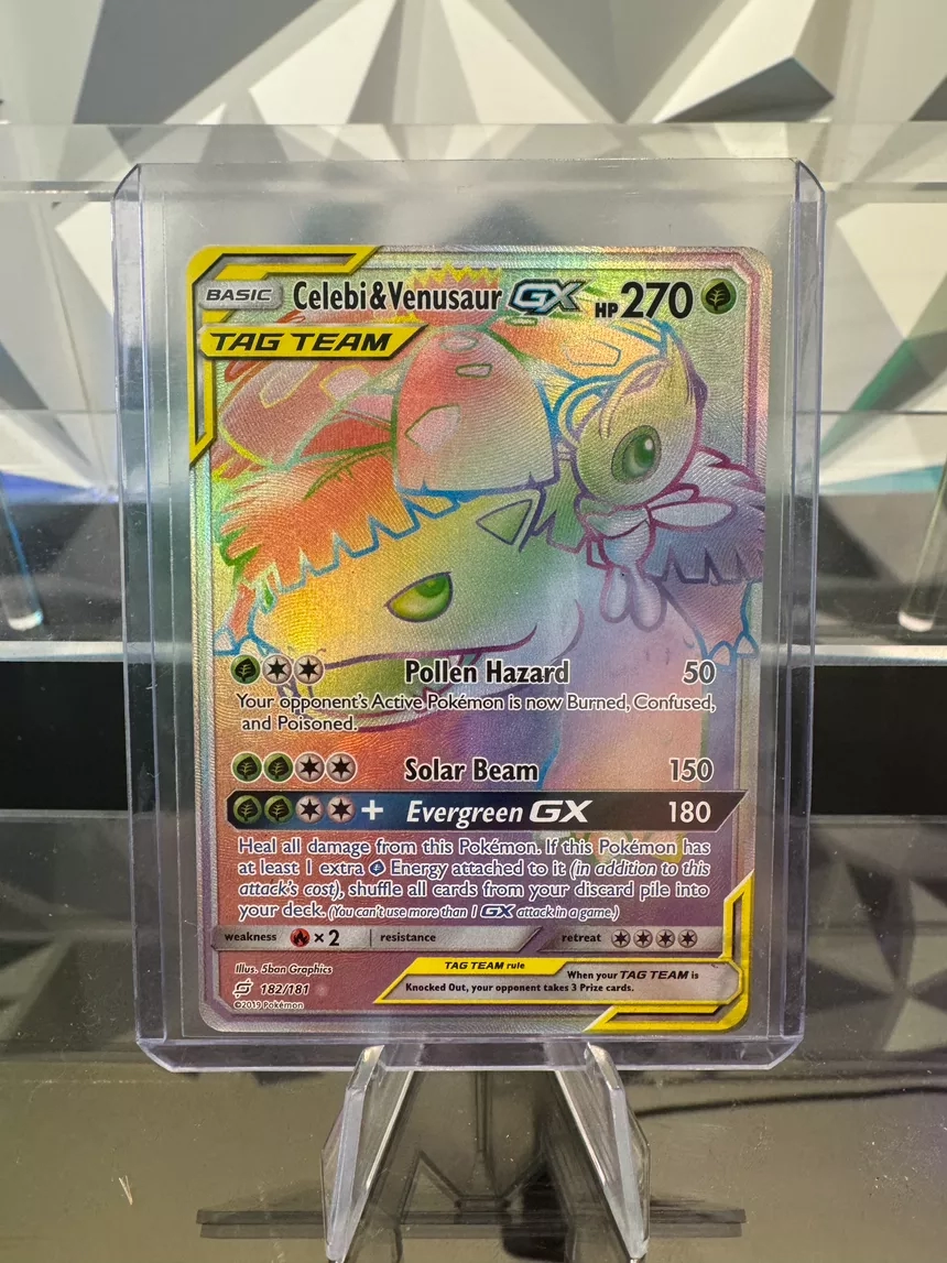 Celebi & Venusaur GX Pokemon Card