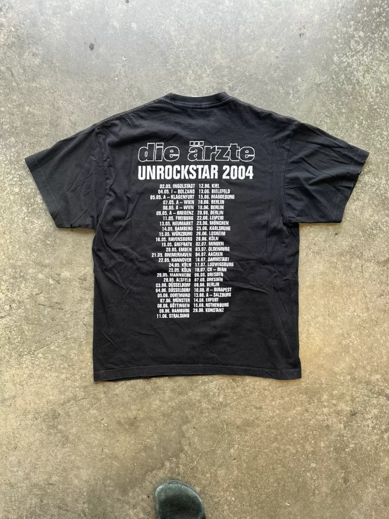 Die Ärzte 2004 Unrockstar Tour Vintage Band Tee