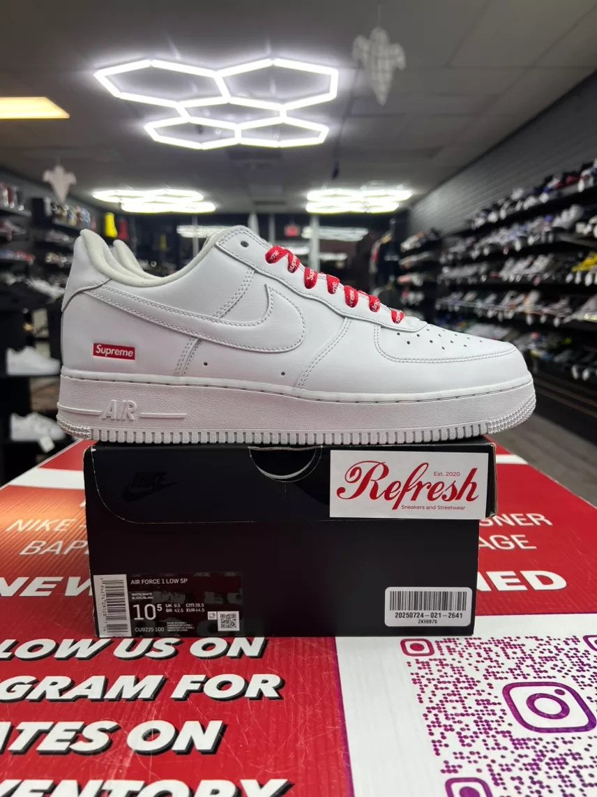 Air Force 1 White Supreme Size 10.5