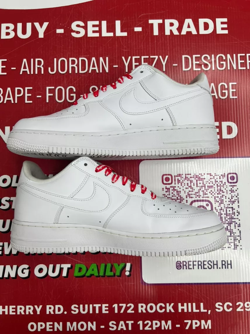 Air Force 1 White Supreme Size 10.5