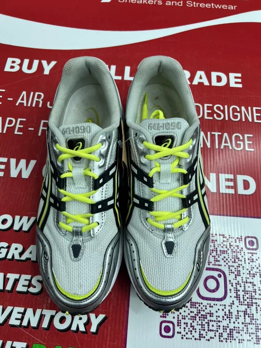Asics Gel 1090 White Silver Yellow Size 10.5