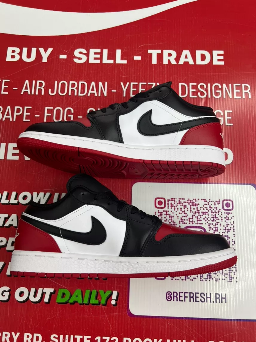Air Jordan 1 Low Black Toe Size 10
