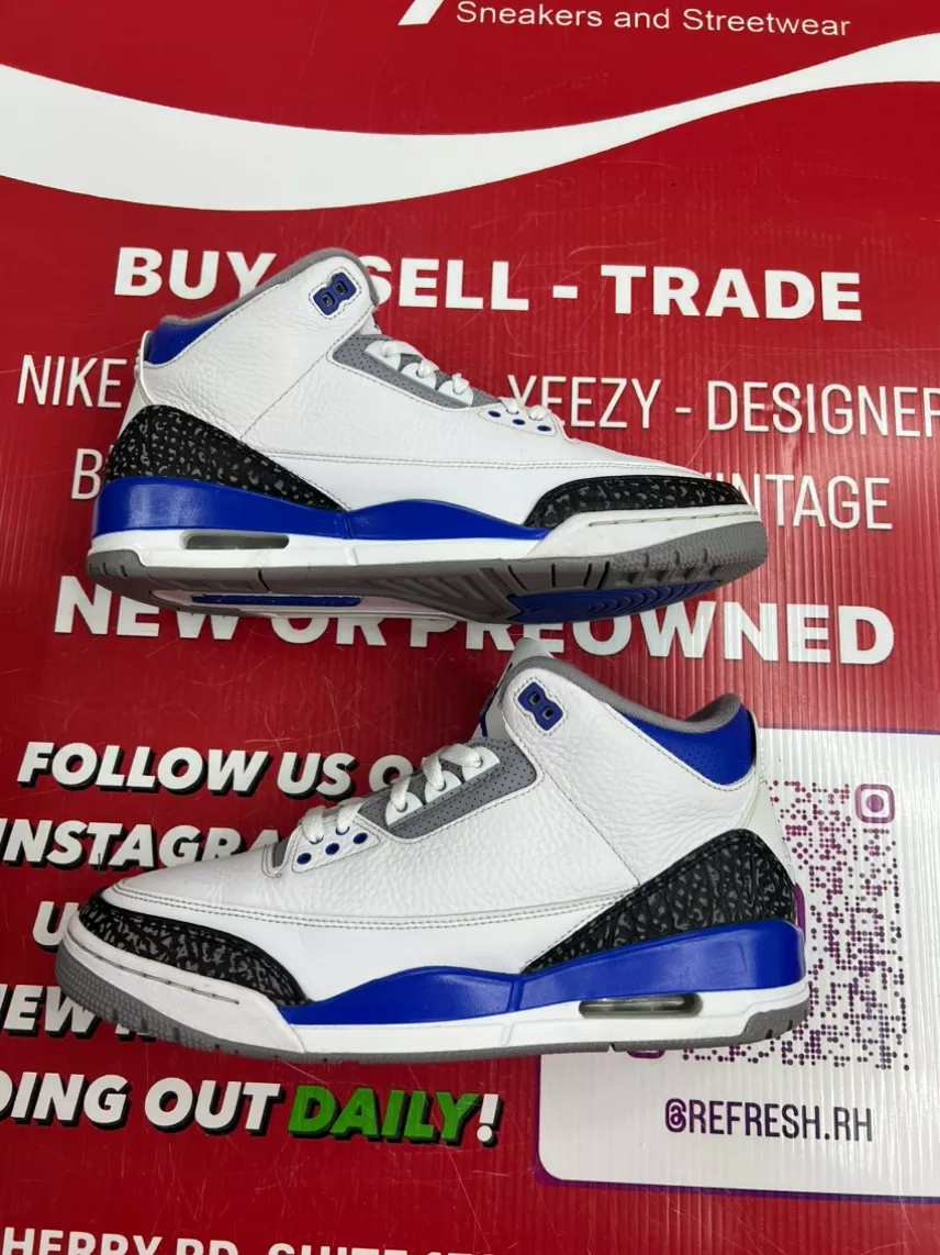 Air Jordan 3 Racer Blue Size 10.5