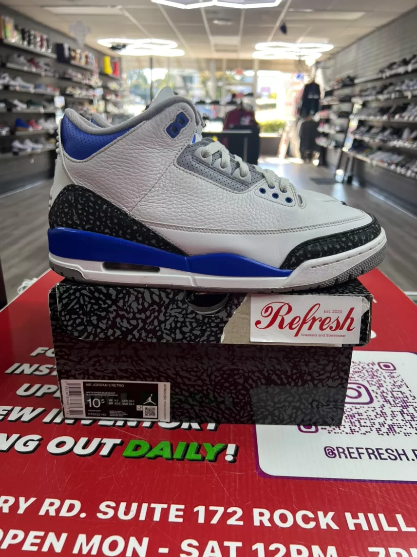 Air Jordan 3 Racer Blue Size 10.5