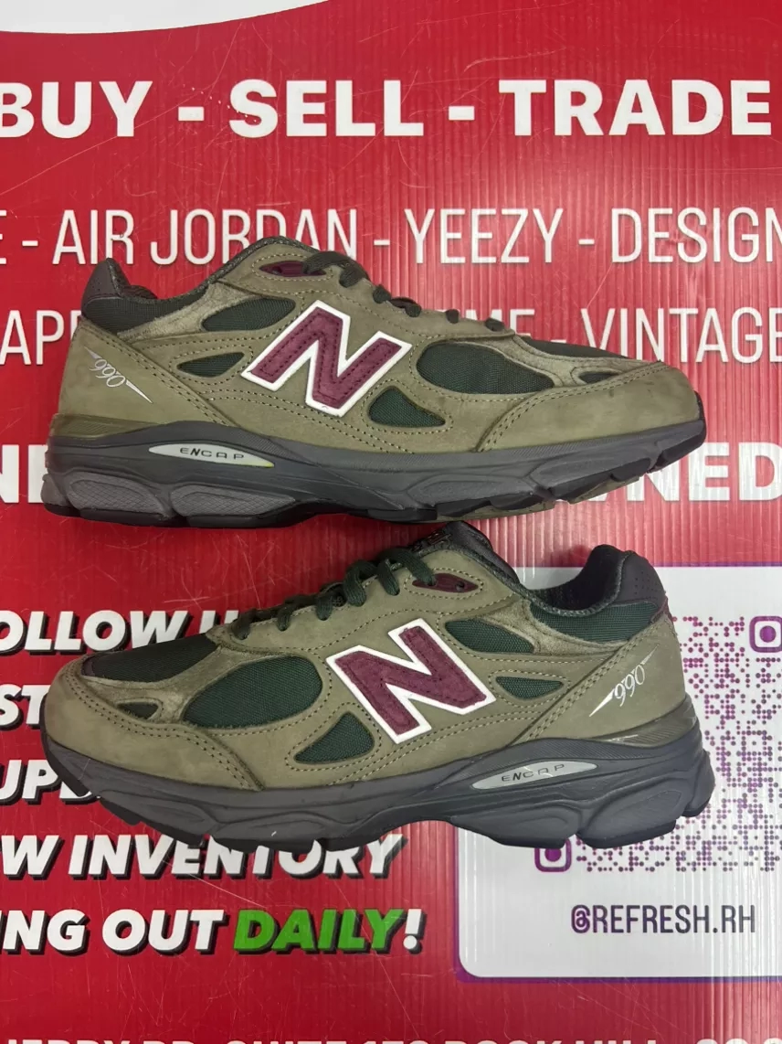 New Balance 990v4 MIUSA Green Purple Size 8