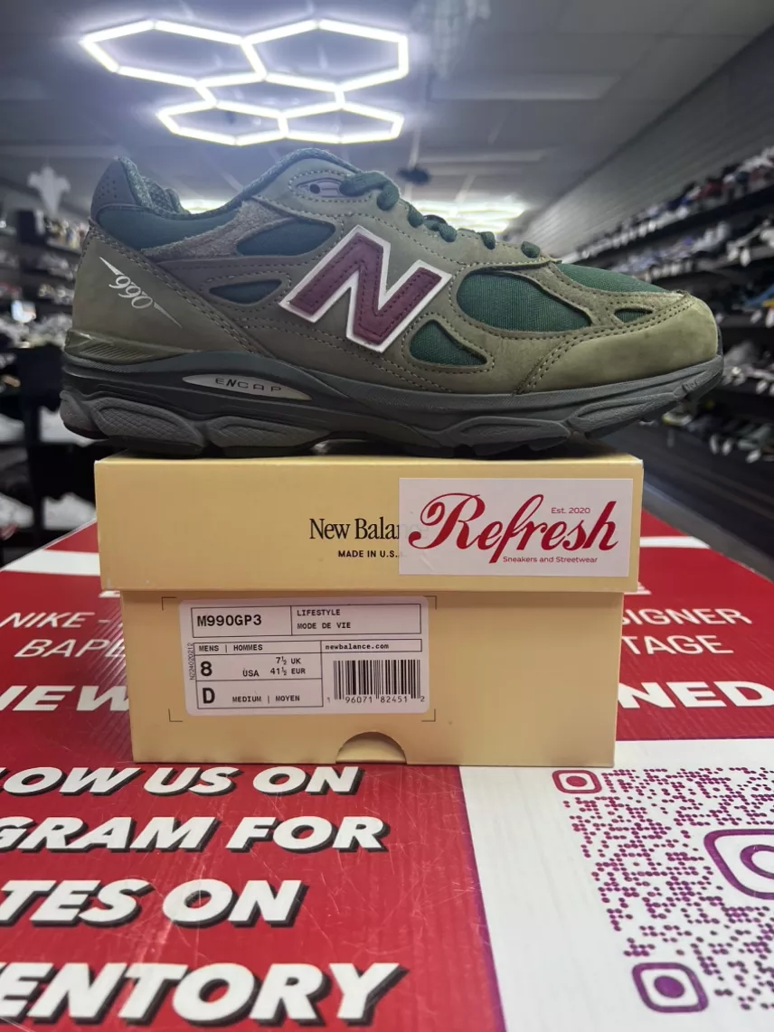 New Balance 990v4 MIUSA Green Purple Size 8