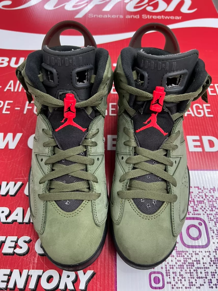 Air Jordan 6 Travis Olive Size 7.5