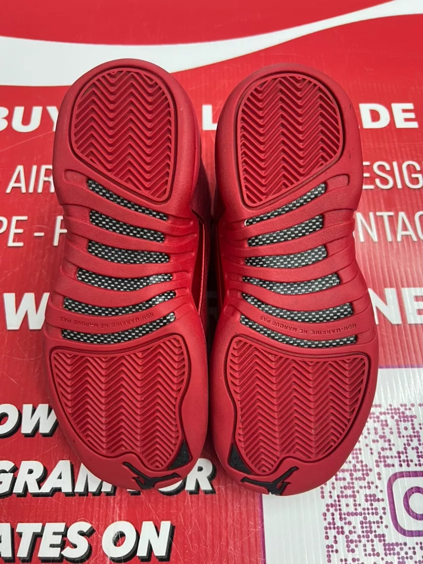 Air Jordan 12 Red Suede Size 4y