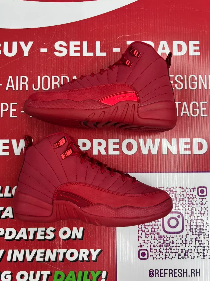 Air Jordan 12 Red Suede Size 4y