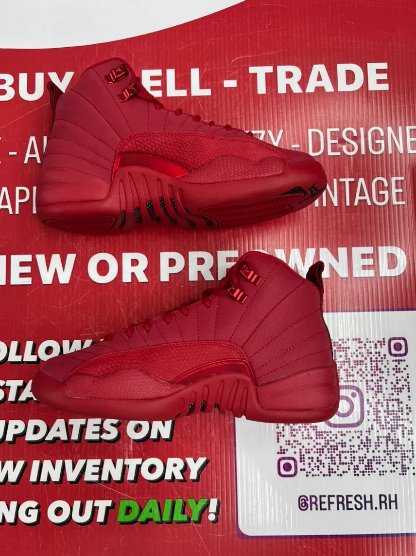 Air Jordan 12 Red Suede Size 4y