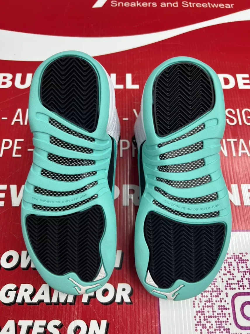 Air Jordan 12 Light Aqua Size 4y
