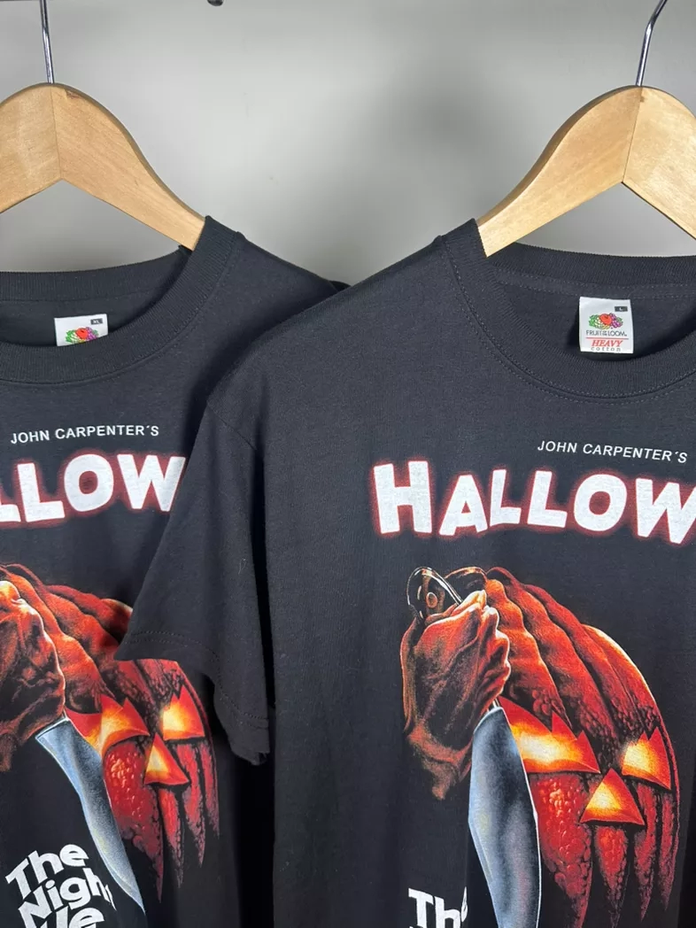 Vintage Halloween jhon carpenter horror movie promo early Y2K 2003 tee shirt