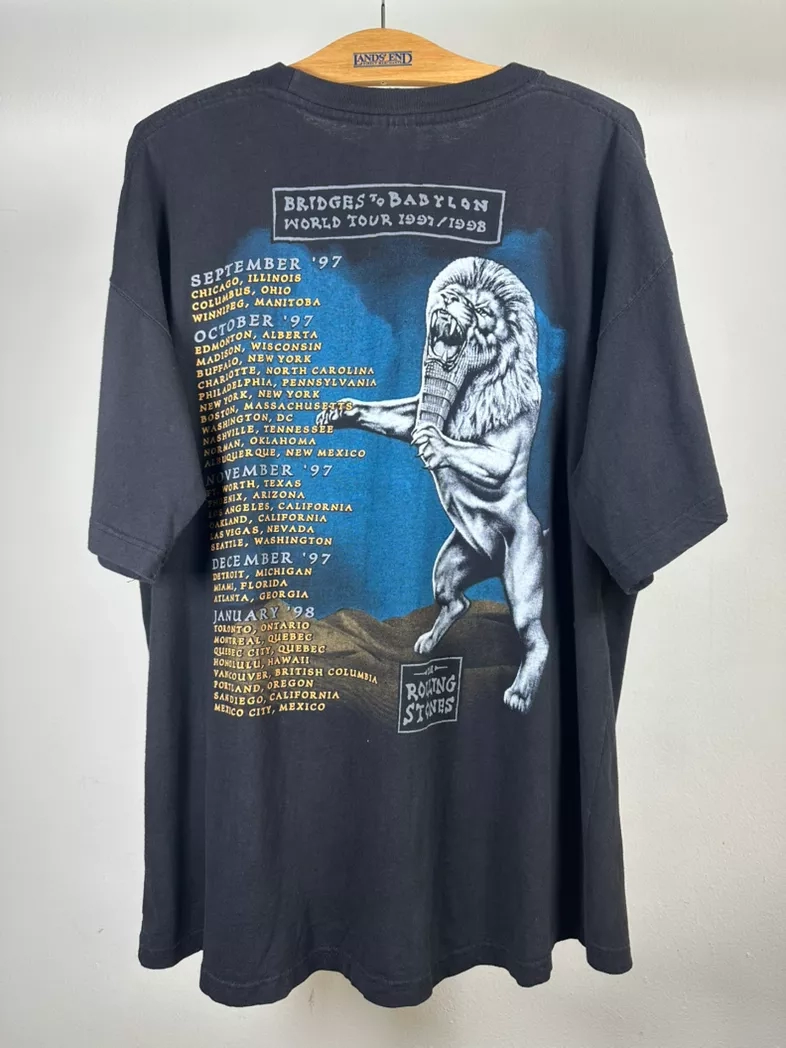 トップス 90s THE ROLLING STONES Pocket Tee Vintage 90s the rolling stones 1997 tour band tee shirt - ezze