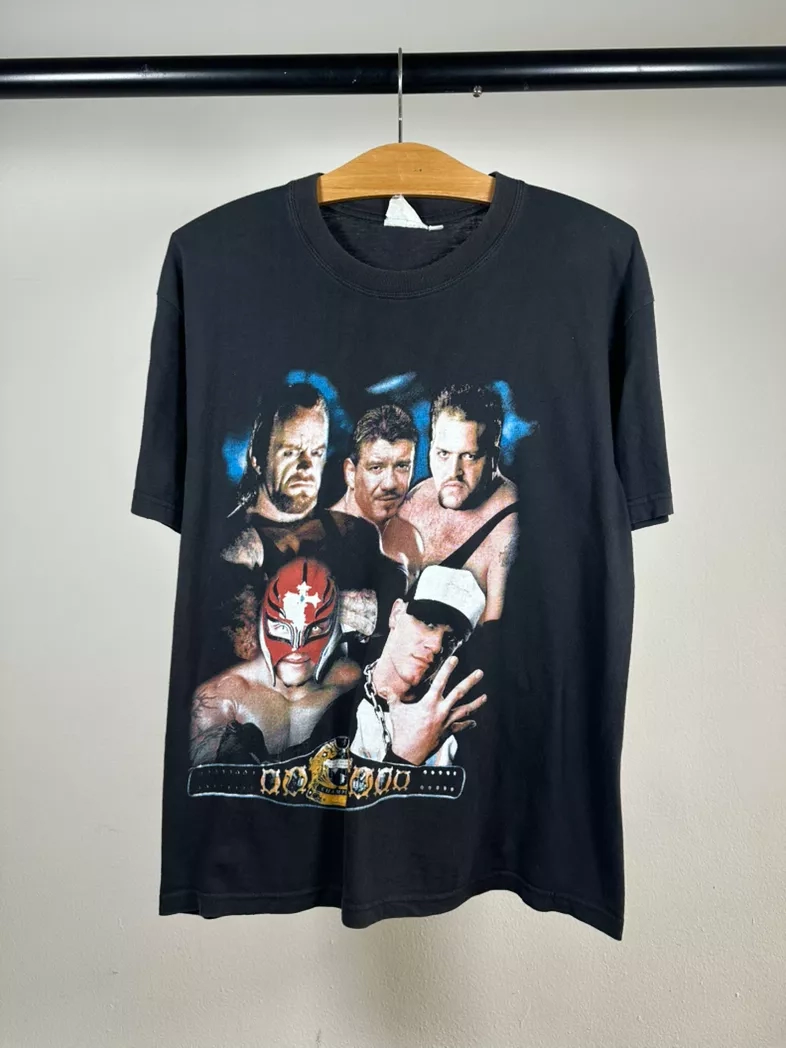 Vintage WWF / WWE euro parking lot boot tee shirt