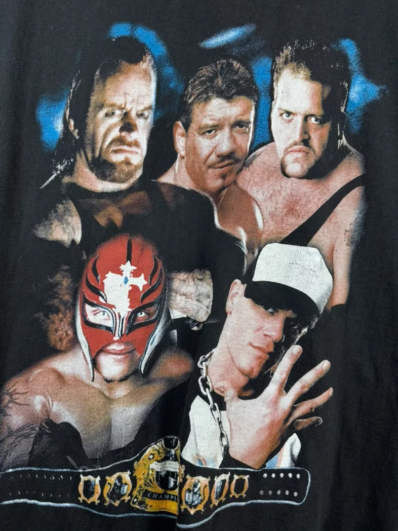 Vintage WWF / WWE euro parking lot boot tee shirt