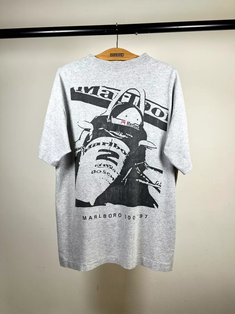 Vintage 90s rare Marlboro 1997 formula 1 racing team pocket tee shirt