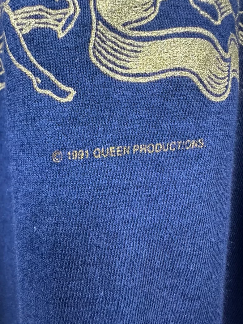 Vintage queen 1991 band tee shirt freddie mercury