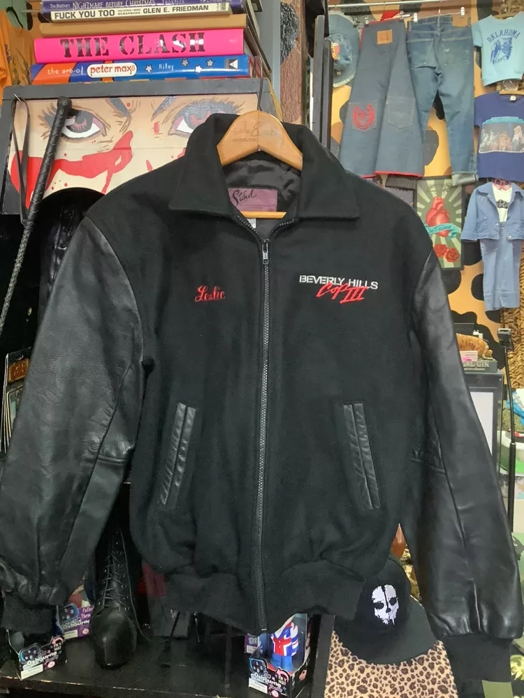 Vintage Beverly Hills Cop III Leather Sleeve Jacket