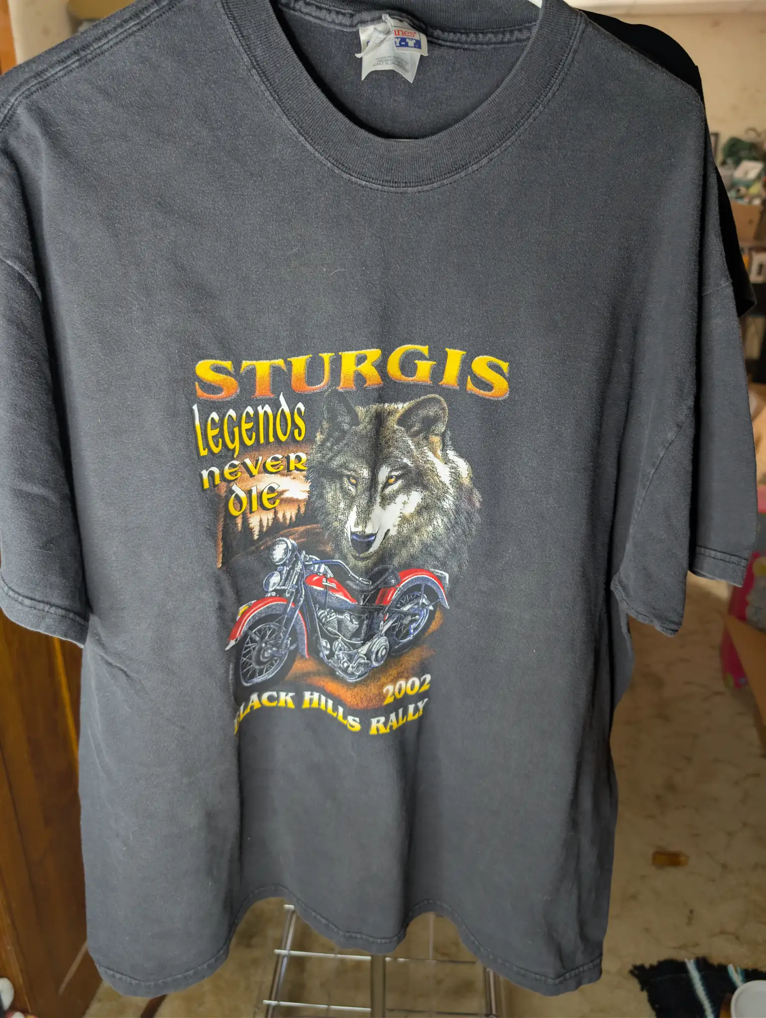 Sturgis Rally 2002 Legends Never Die T-Shirt XL