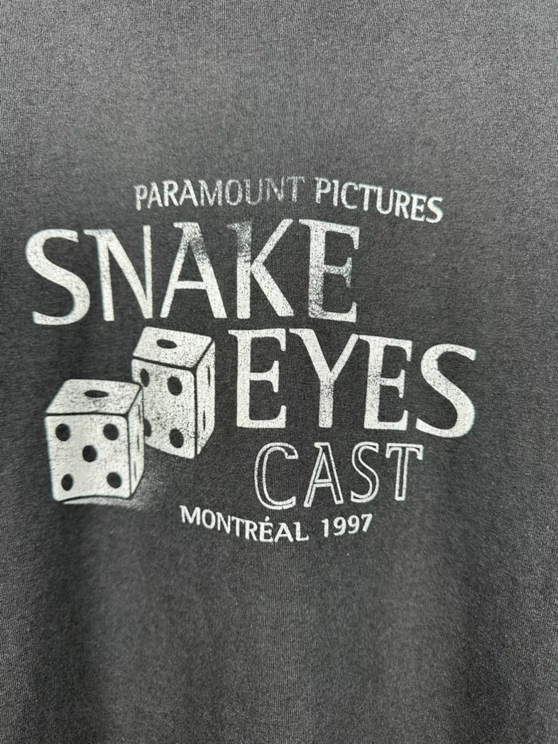 Vintage 90s snake eyes iconic movie by Nicolas cage 1997