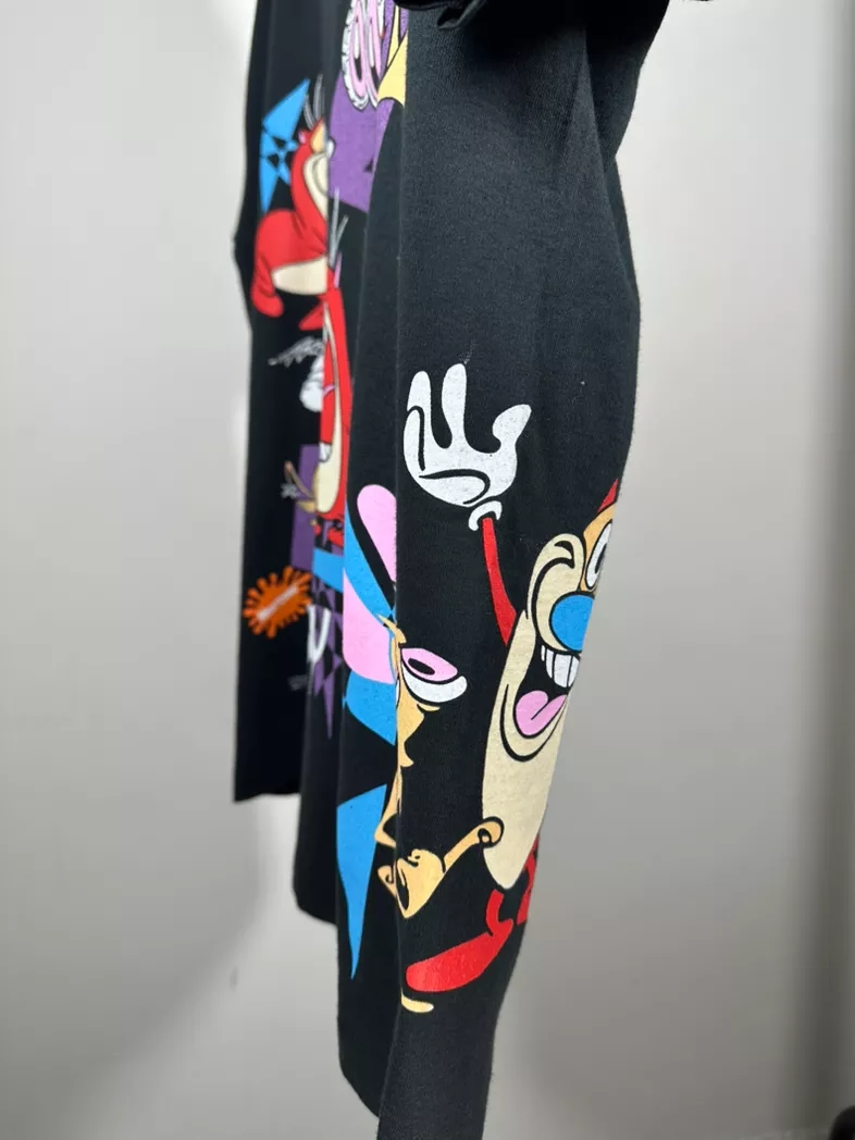 Vintage 1992 Ren and Stimpy Nickelodeon cartoon tee shirt
