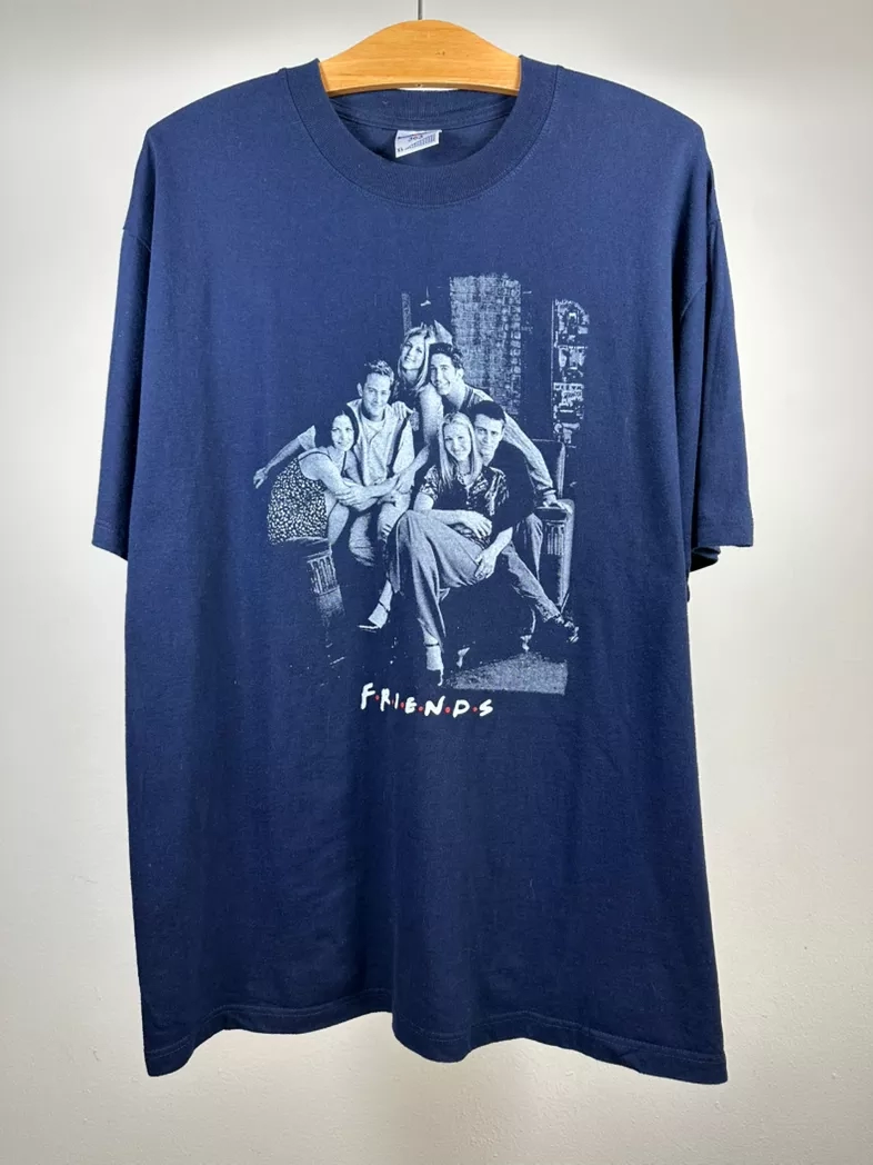 Vintage friends F.R.I.E.N.D.S show 98’in promo blue navy tee shirt