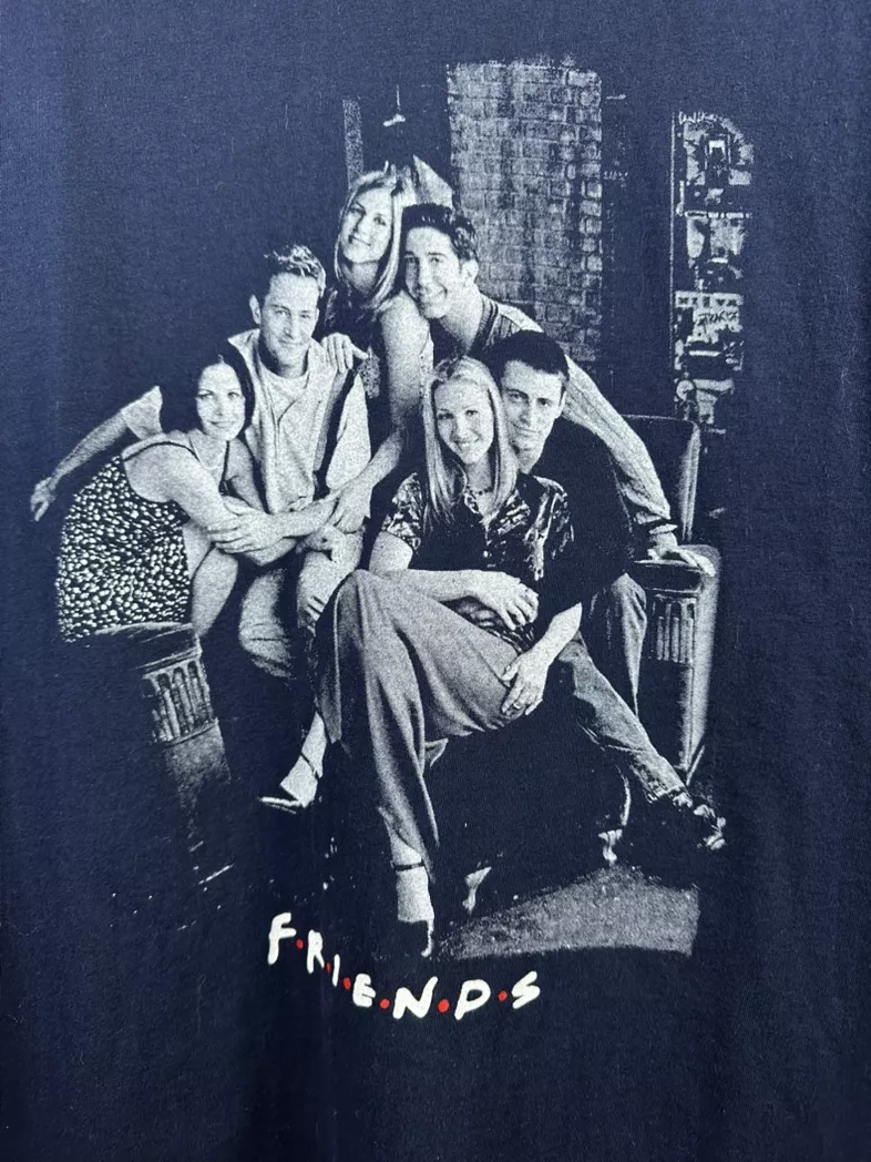Vintage friends F.R.I.E.N.D.S show 98’in promo blue navy tee shirt