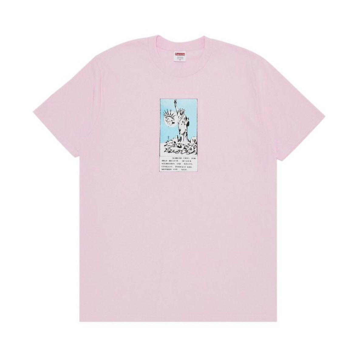 Supreme Liberty Tee Light Pink