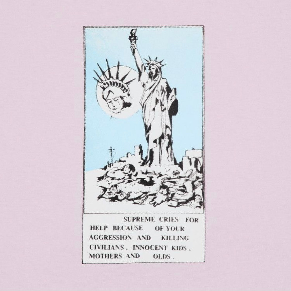 Supreme Liberty Tee Light Pink