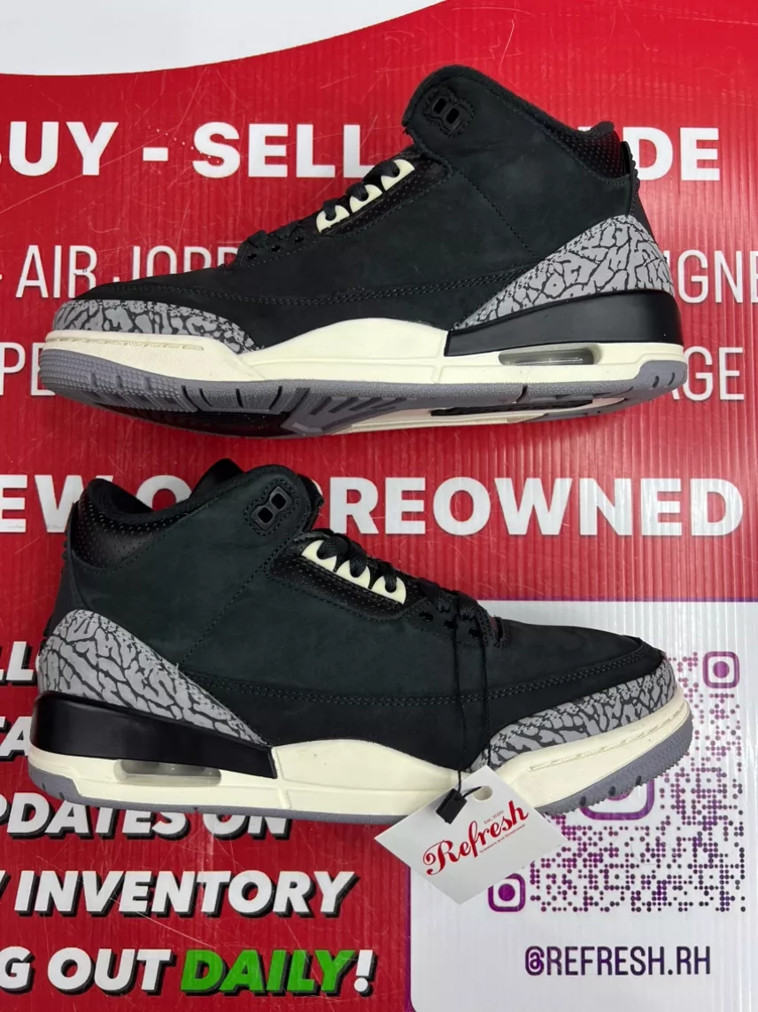 Air Jordan 3 Off Noir Size 10w/8.5m