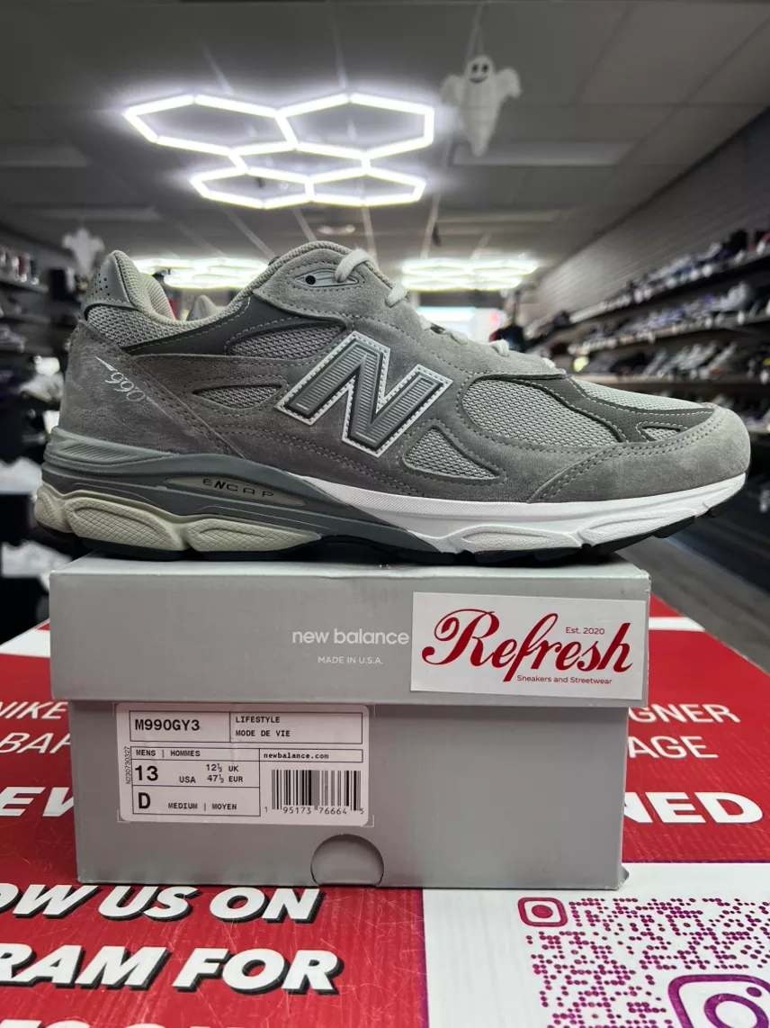 New Balance 990v3 MiUSA Grey Size 13