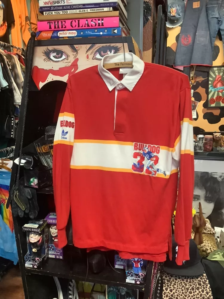Vintage Bulldog Football Adidas Rugby L/S Shirt