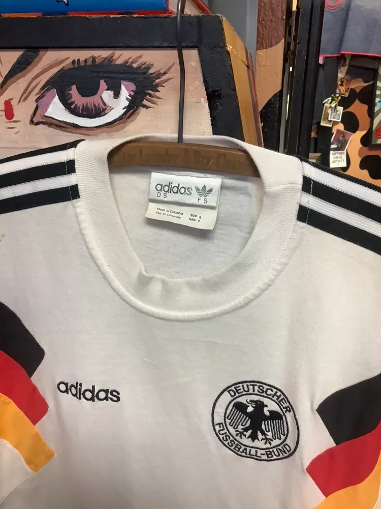 Vintage 90s WorLd Cup Adidas Germany FussbaLLFooty T Shirt  Jersey