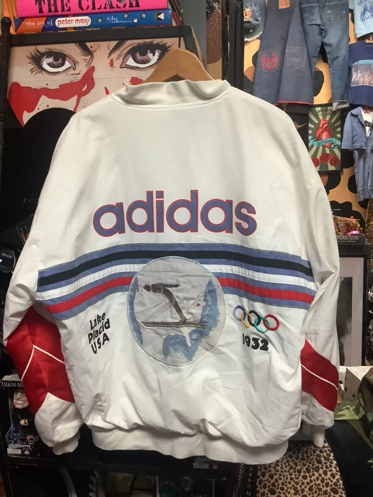Vintage Adidas 1980 Olympics Lake Placid Bomber Jacket
