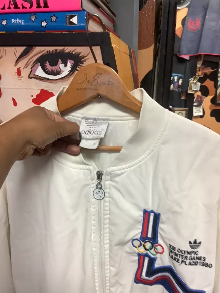 Vintage Adidas 1980 Olympics Lake Placid Bomber Jacket