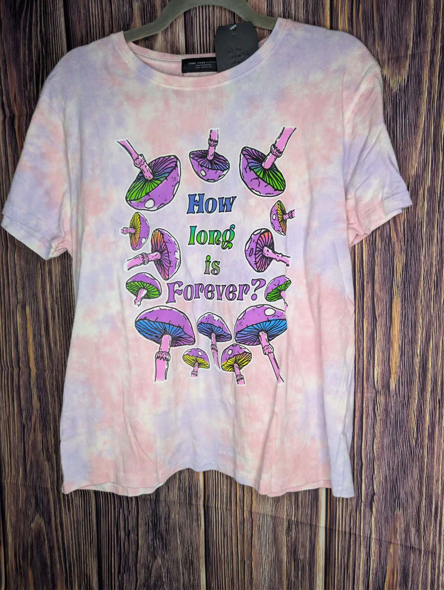 Junk Food How Long Is Forever Tie Dye Tee Sz M