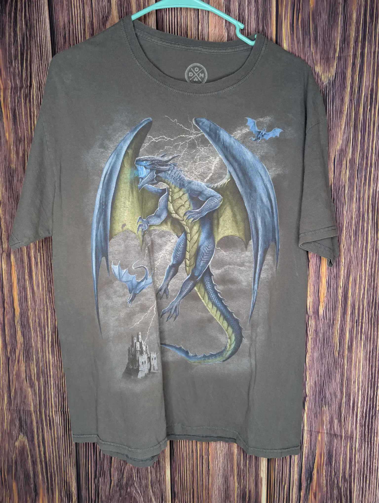 Dragon Graphic Tee Sz L