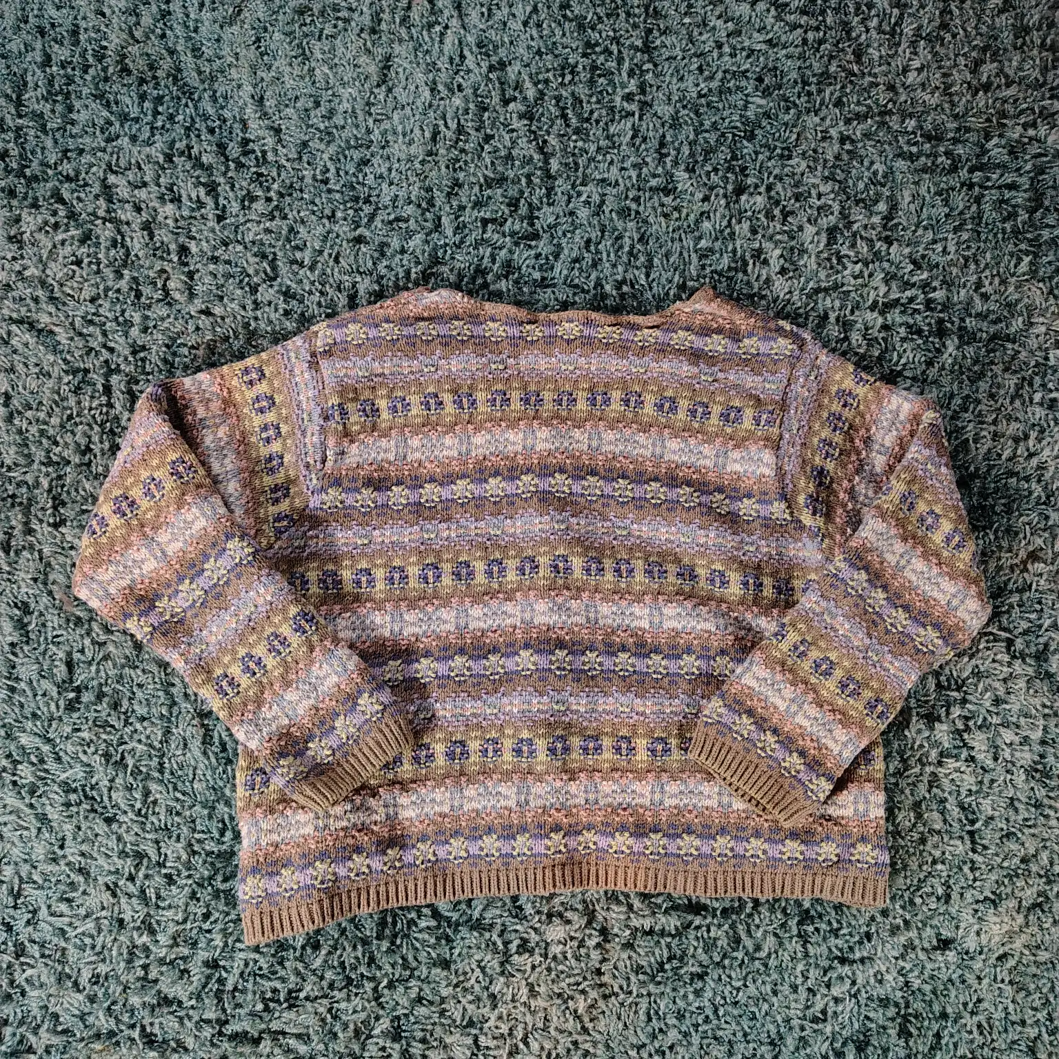 Vintage Women's LL Bean Fair Isle Cardigan Sweater