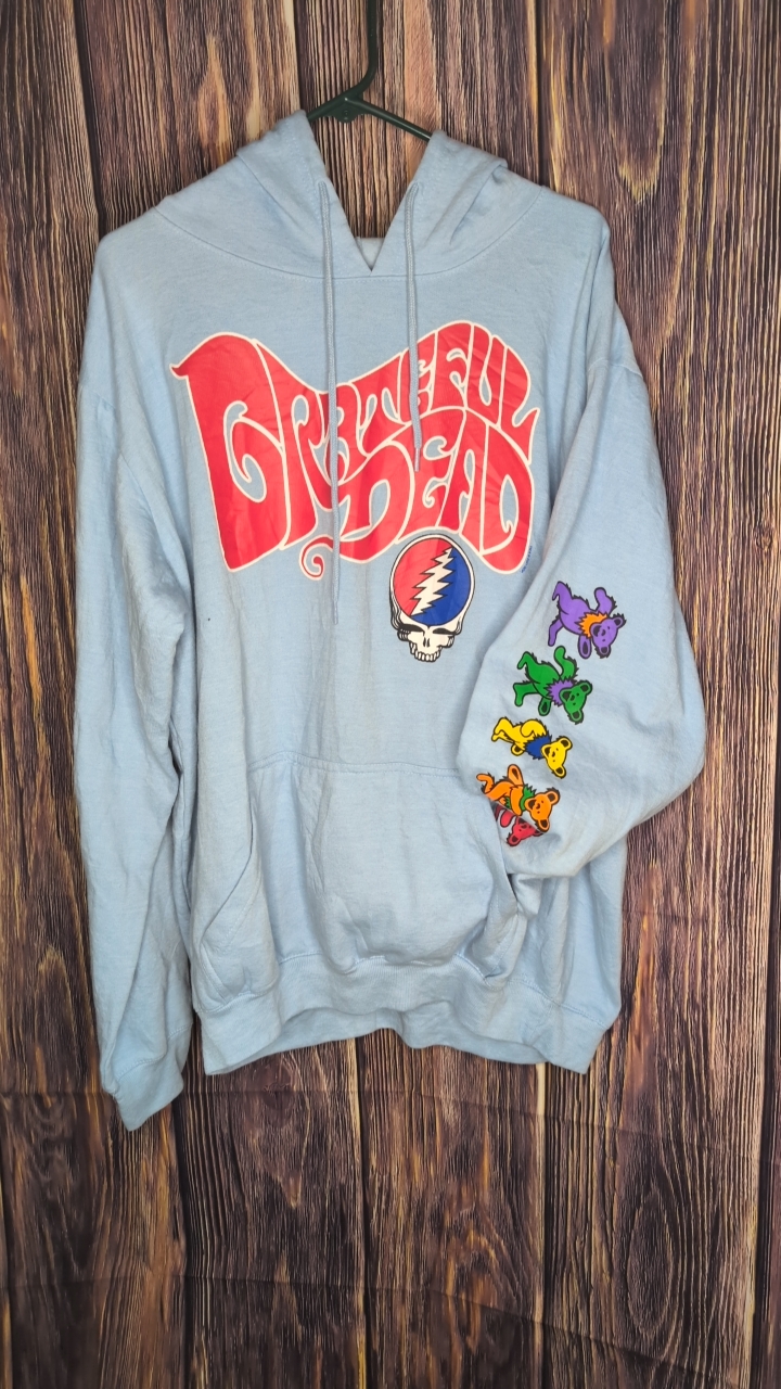 Grateful Dead Dancing Bear Hoodie Sz XXl