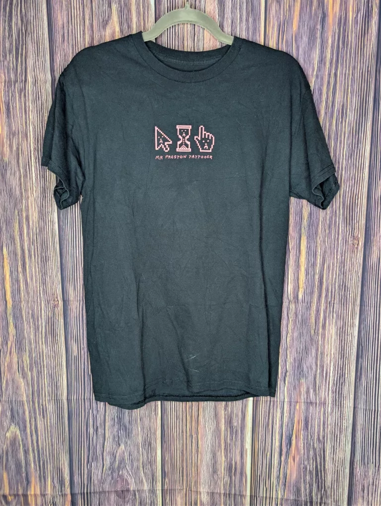 Mr. Preston Tattooer Pixel Art Tee Sz M