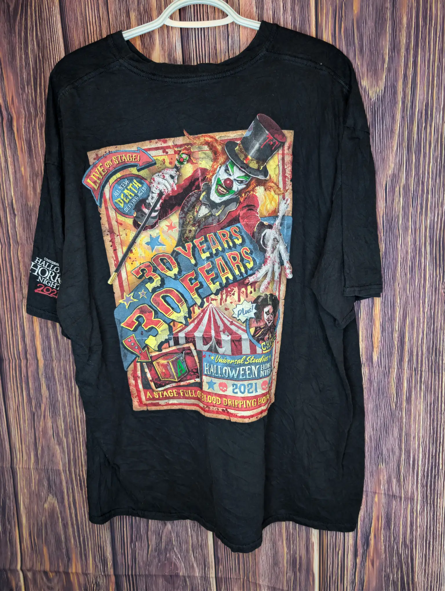 30 Years of Fears Universal Studios T-Shirt SZ XXL