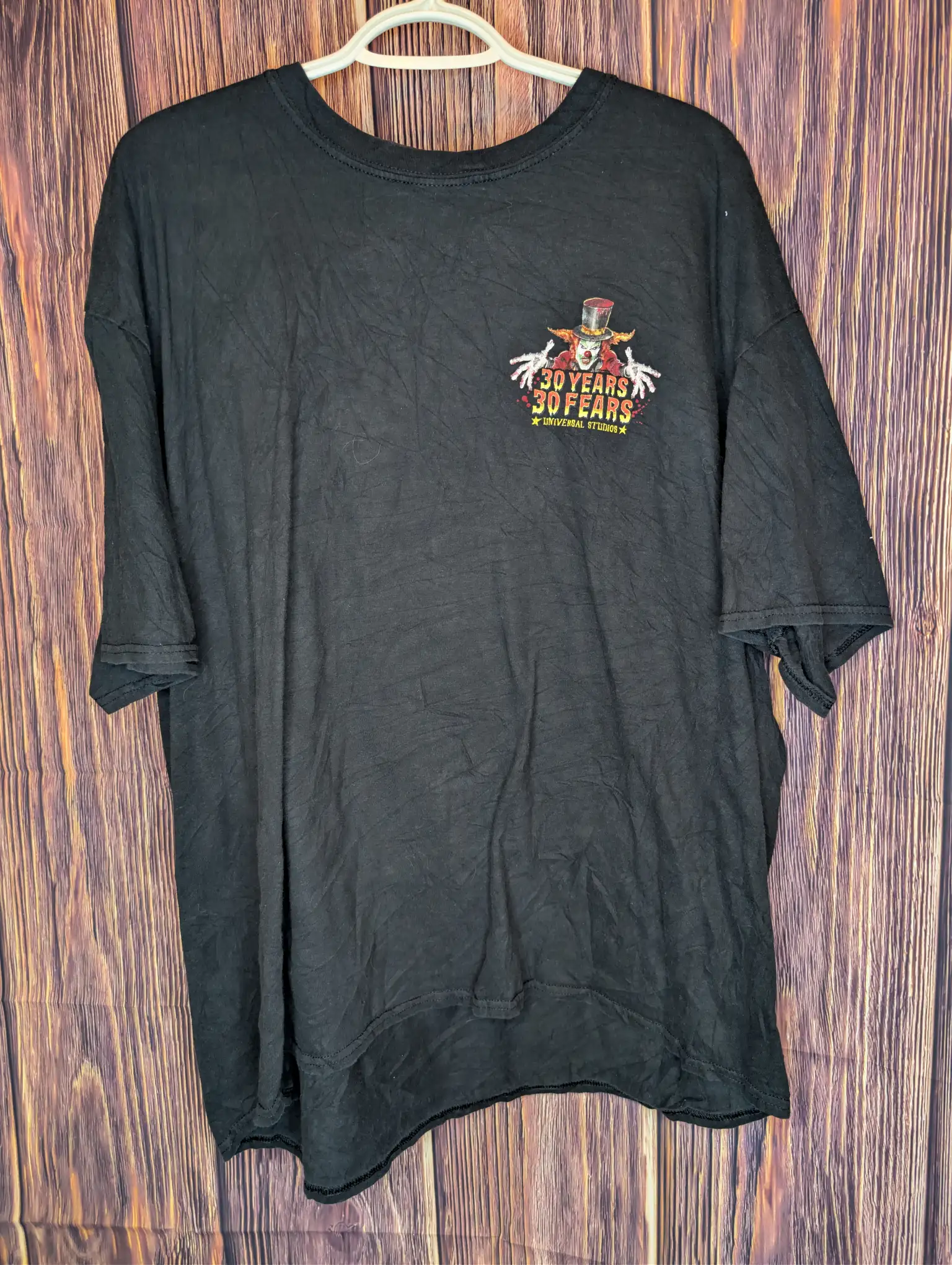 30 Years of Fears Universal Studios T-Shirt SZ XXL
