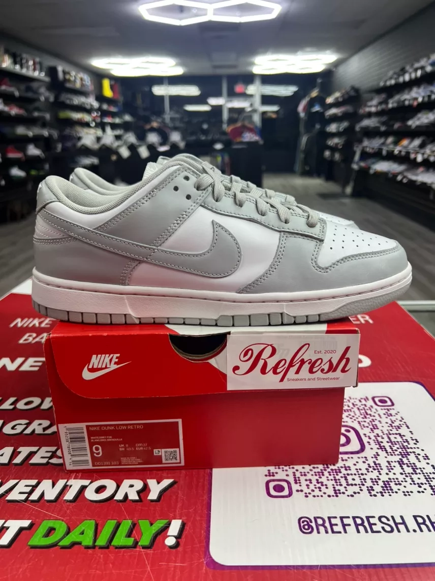 Nike Dunk Low Grey Fog Size 9