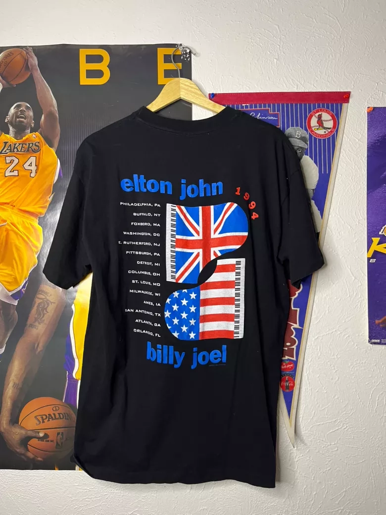 Elton John & Billy Joel Black Tee