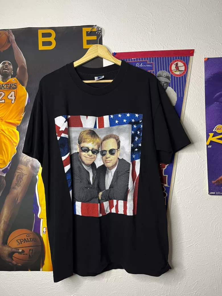 Elton John & Billy Joel Black Tee