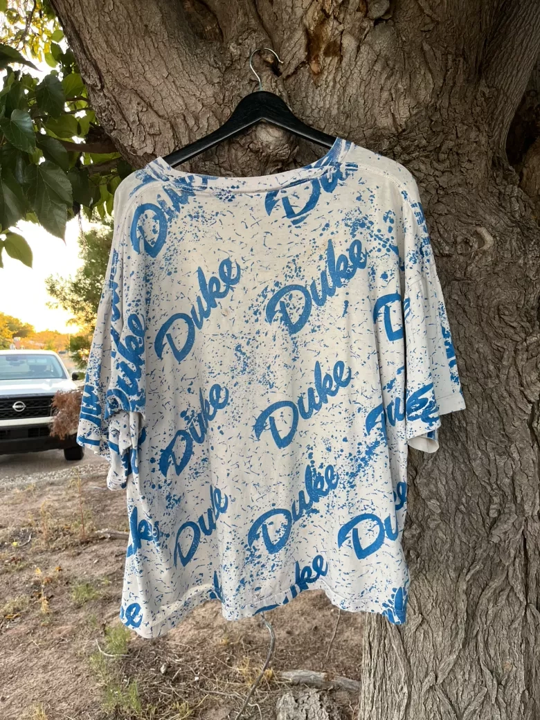 Vintage Duke Blue Devils All-Over Print Tee