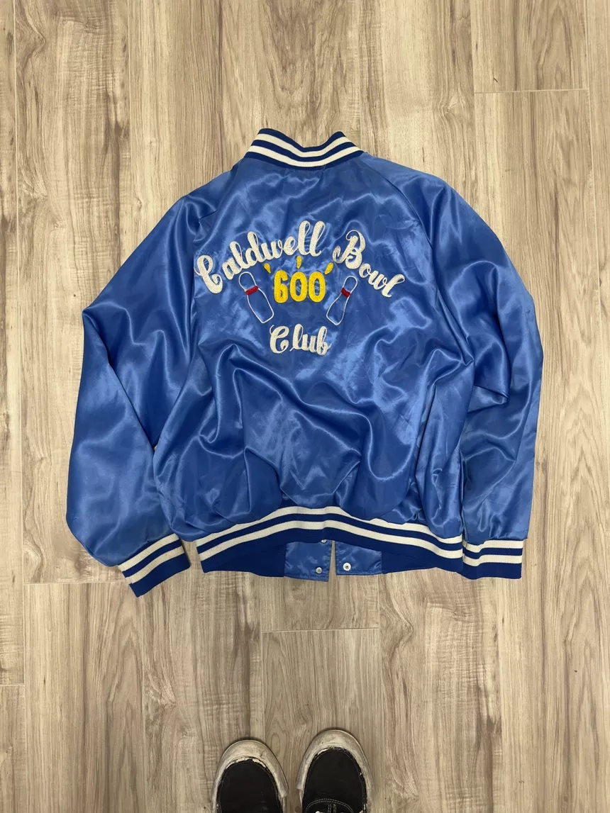 Vintage 60’s Caldwell Bowl Club Satin Bomber Jacket